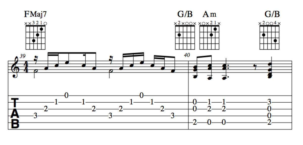 guitar chords for stairway to heaven