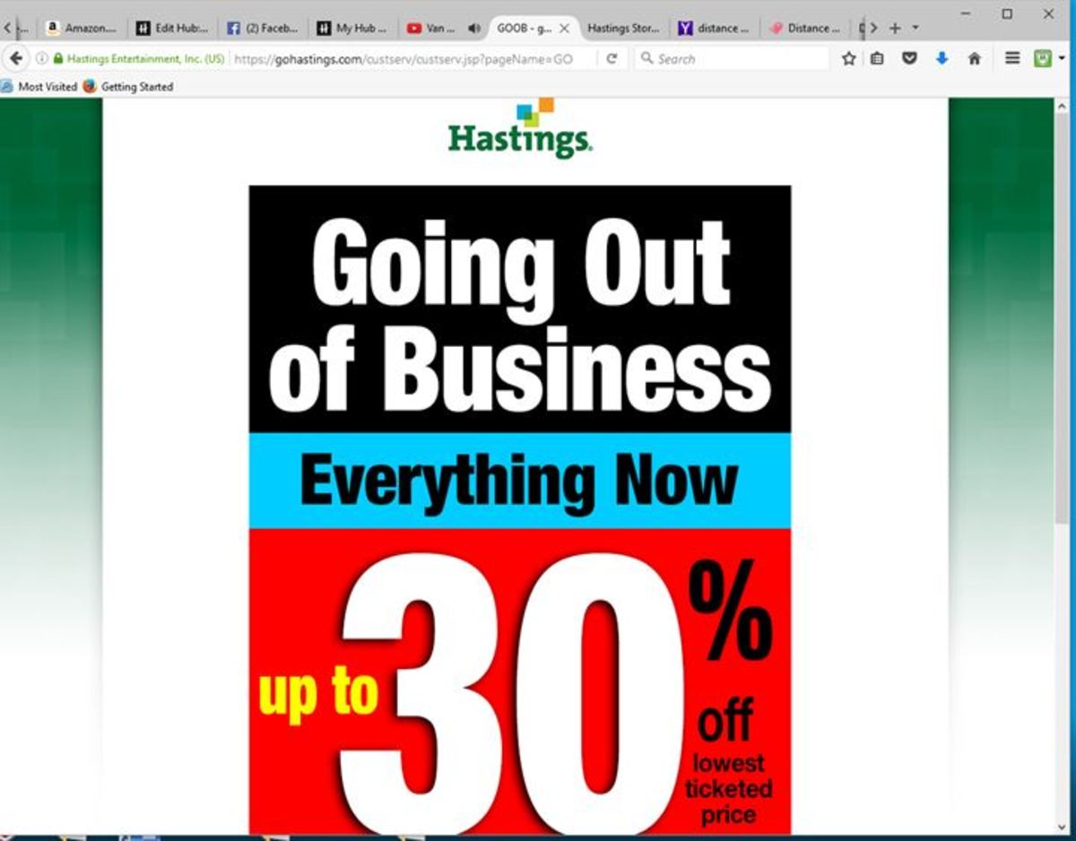 Farewell to Hastings Entertainment Stores Spinditty