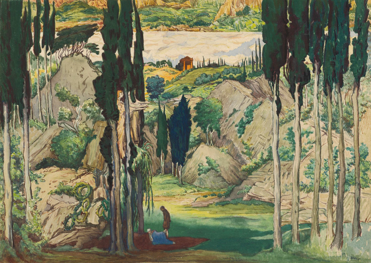 Set Design For Act 1 of Daphnis and Chloë
