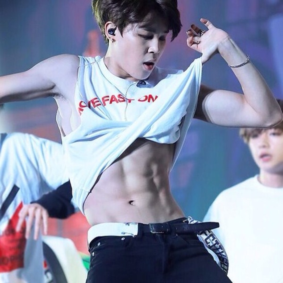 Jimin has six-pack abs!