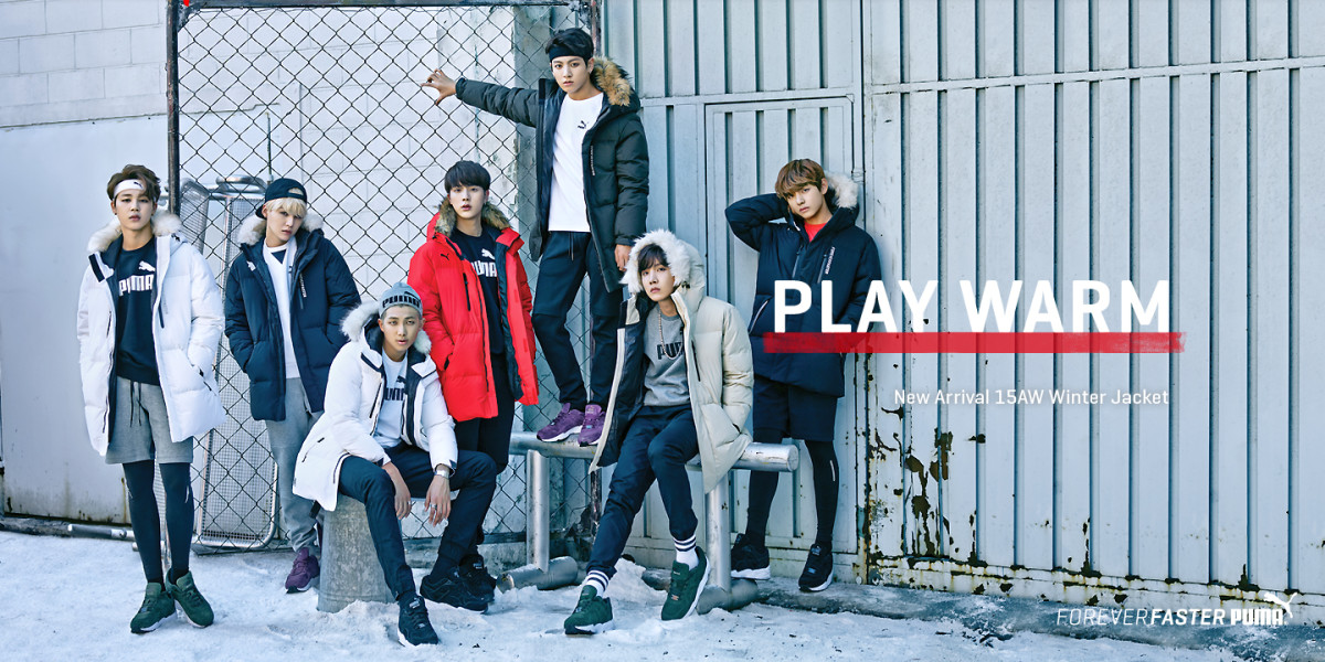 BTS promoting Puma in South Korea