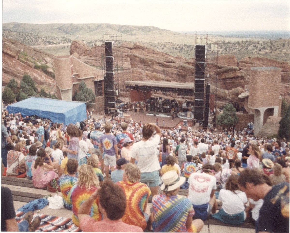 Deadheads at Red Rocks Amphitheater in 1987.