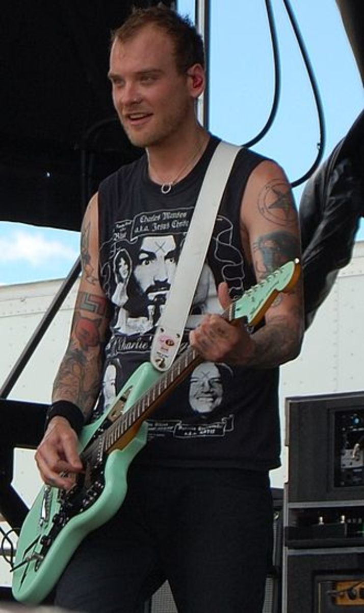 Matt Skiba (pictured), guitarist and vocalist for Alkaline Trio, joined blink-182 upon Tom DeLonge's departure.