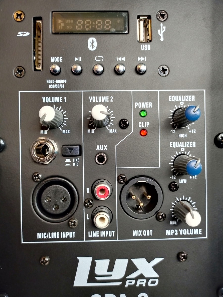 Control panel of LyxPro's SPA-8