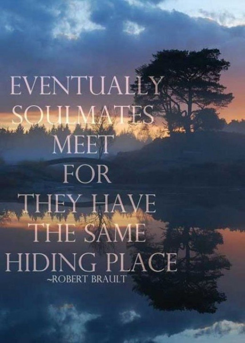 Soulmates often have the same hiding place.