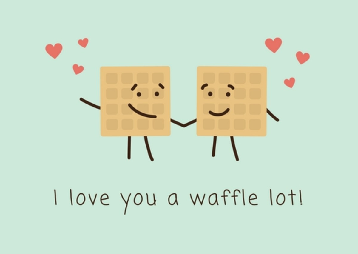I love you a waffle lot!