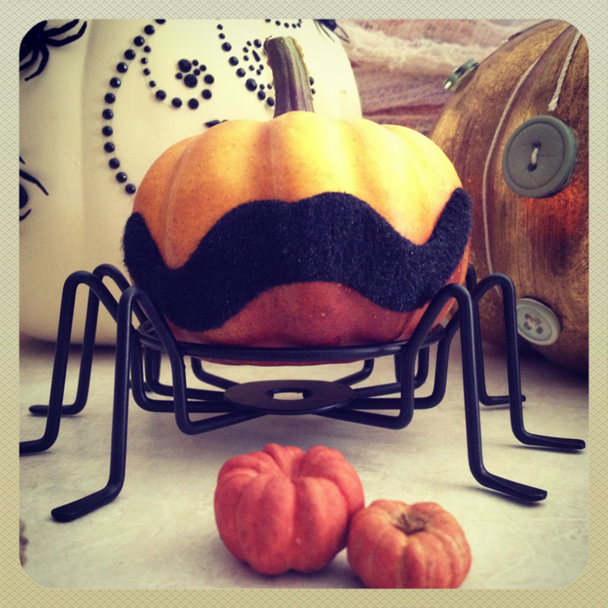 Pumpkins with mustaches