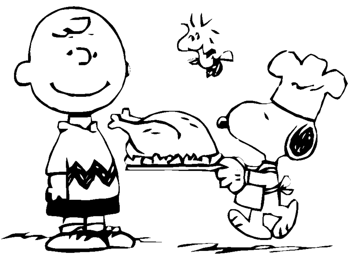 Snoopy and Charlie Brown Printable