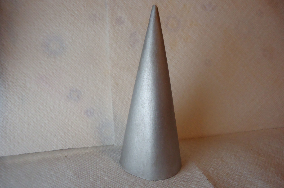 I painted my cone silver.