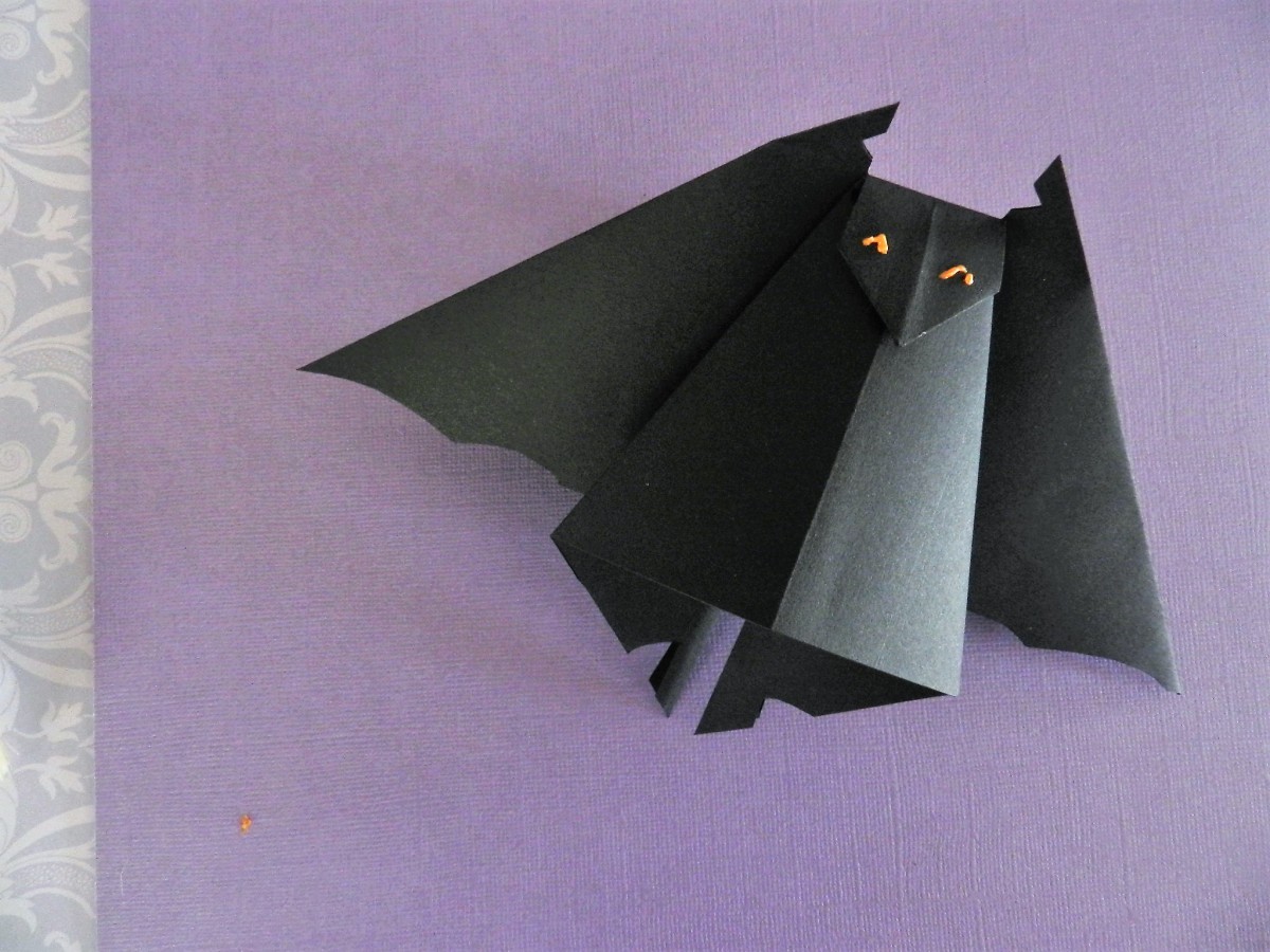 origami bat snapguide