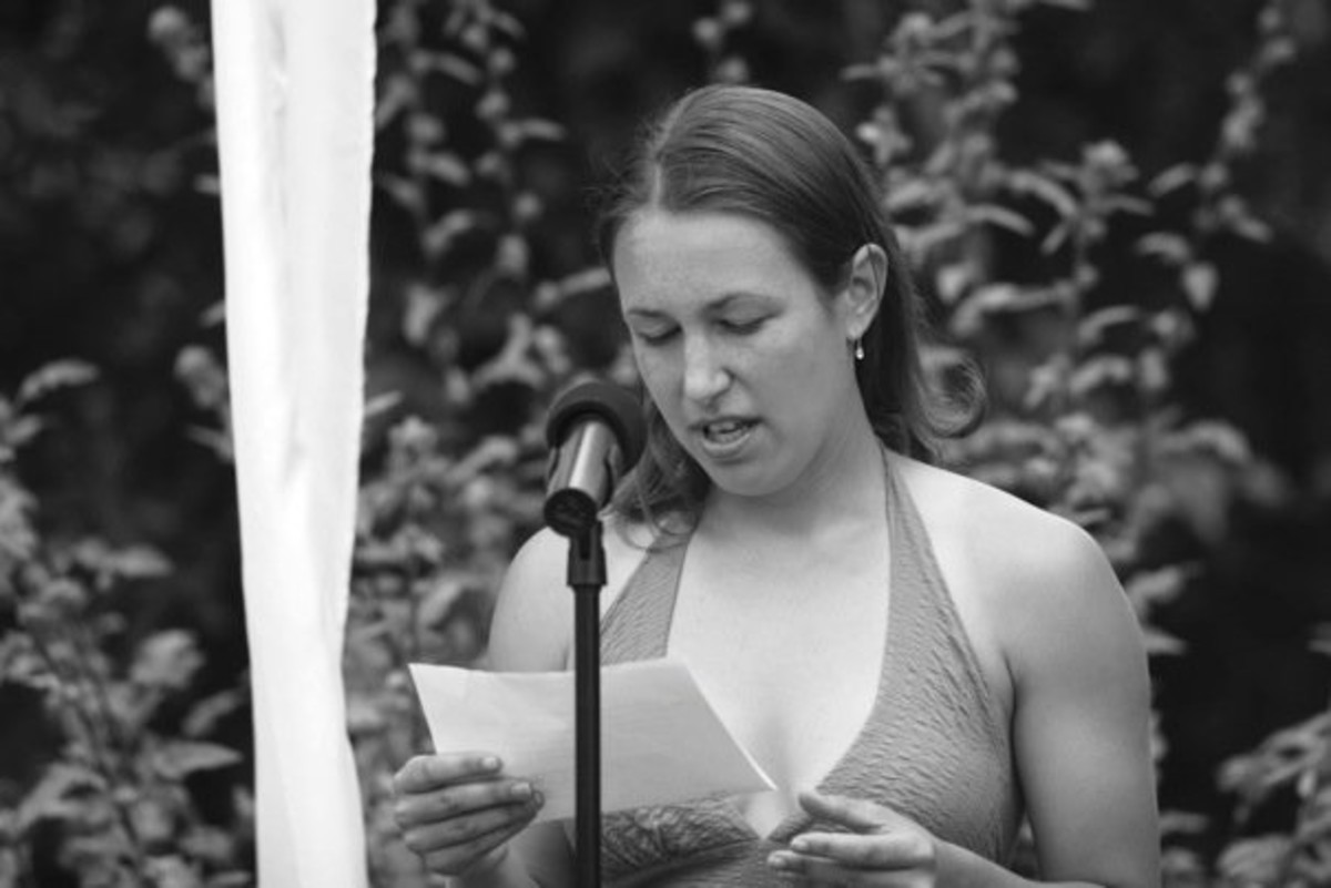 I was honored to be asked to do a reading at my friends' wedding
