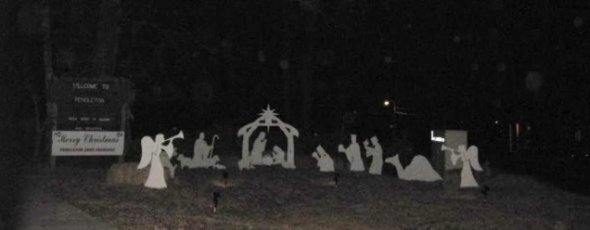 Outdoor Nativity Scene in Pendleton SC