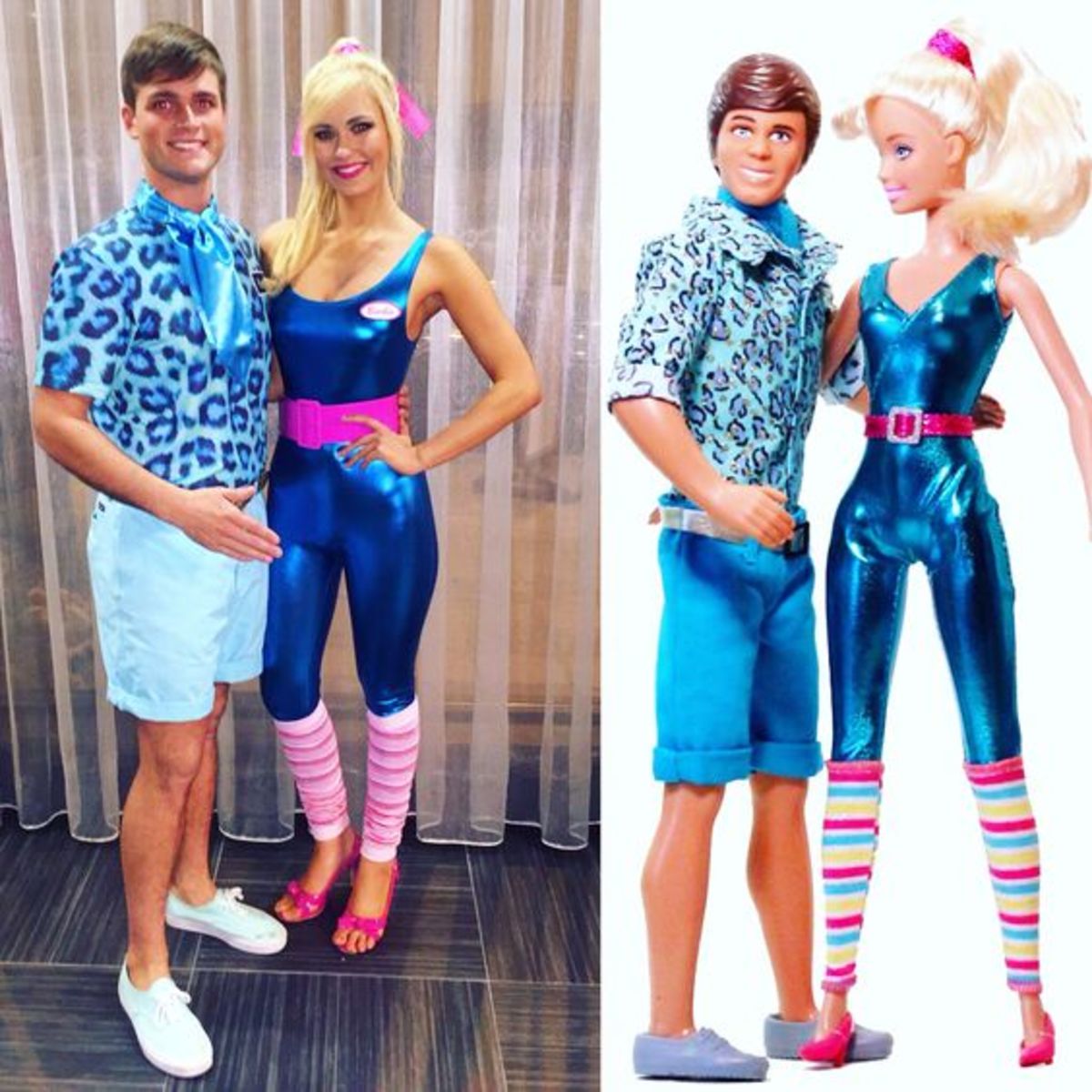 Barbie and Ken would make an entertaining couple's Halloween costume for your next party!  This can be a pretty simple costume. Raid your mother and father's closets for crazy outfits from the '80s and do your hair and makeup to look like them!