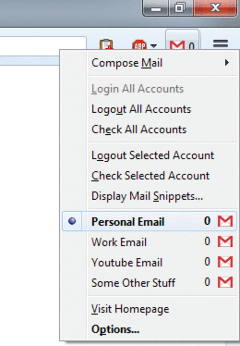 Gmail Manager makes it easy to check and switch between different accounts.