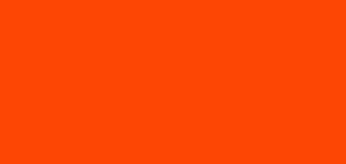 Orange-red 100% (R) : 28% (G) : 0% (B) 