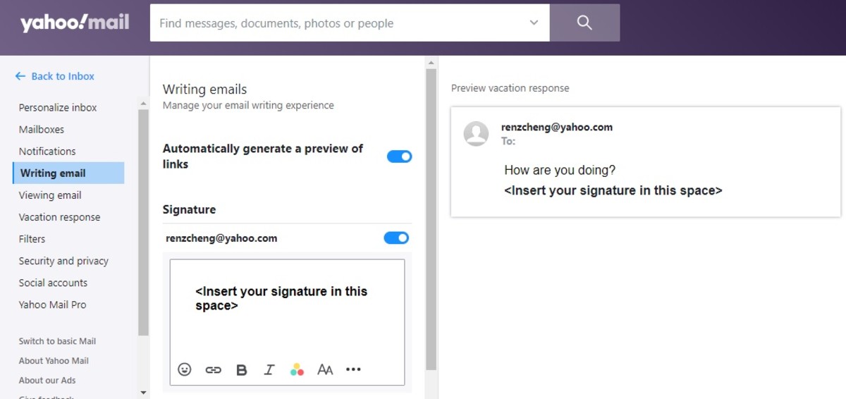 Add Yahoo Mail Signature in 2 min (with professional results)