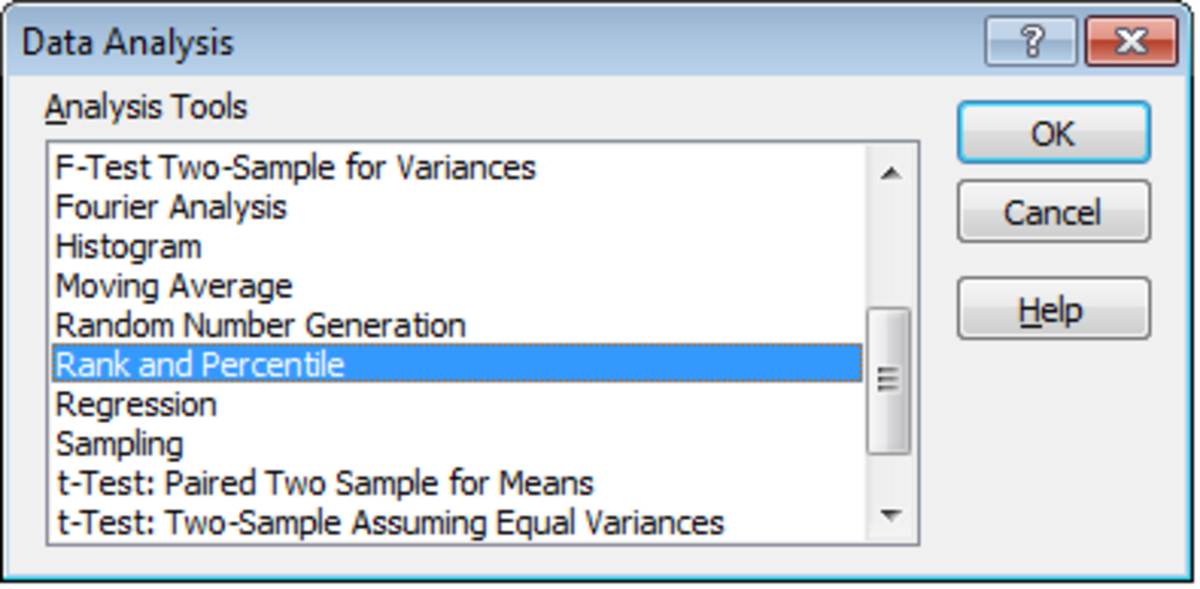 data analysis tool in excel 2007