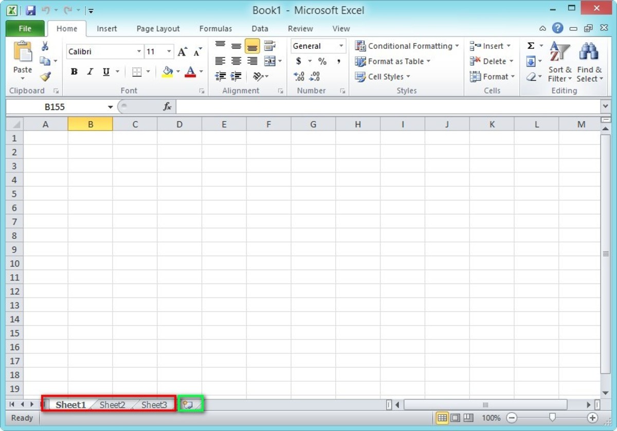 Worksheet 1 in an Excel file. 
