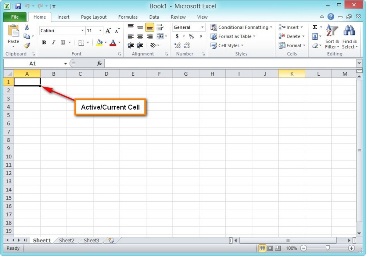 A cell in Excel 
