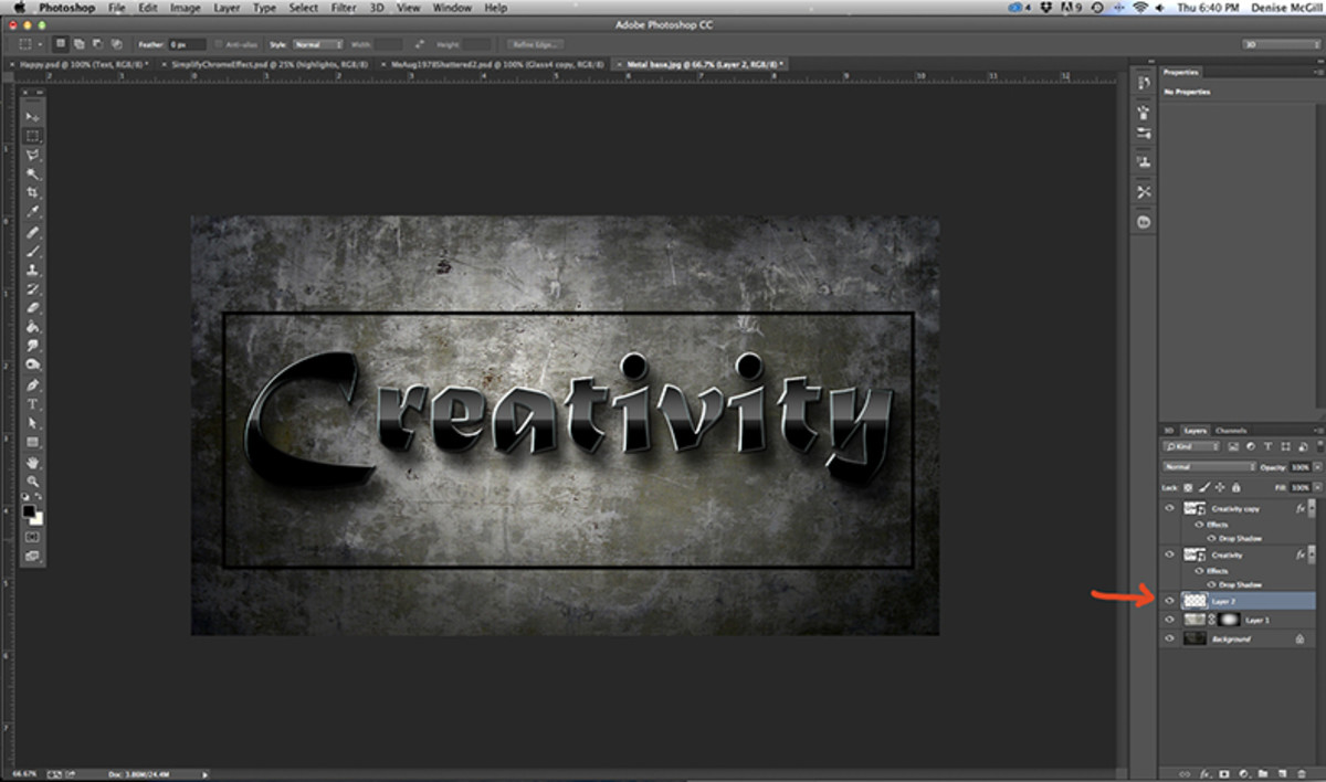 How to make an embossed effect in Adobe Photoshop