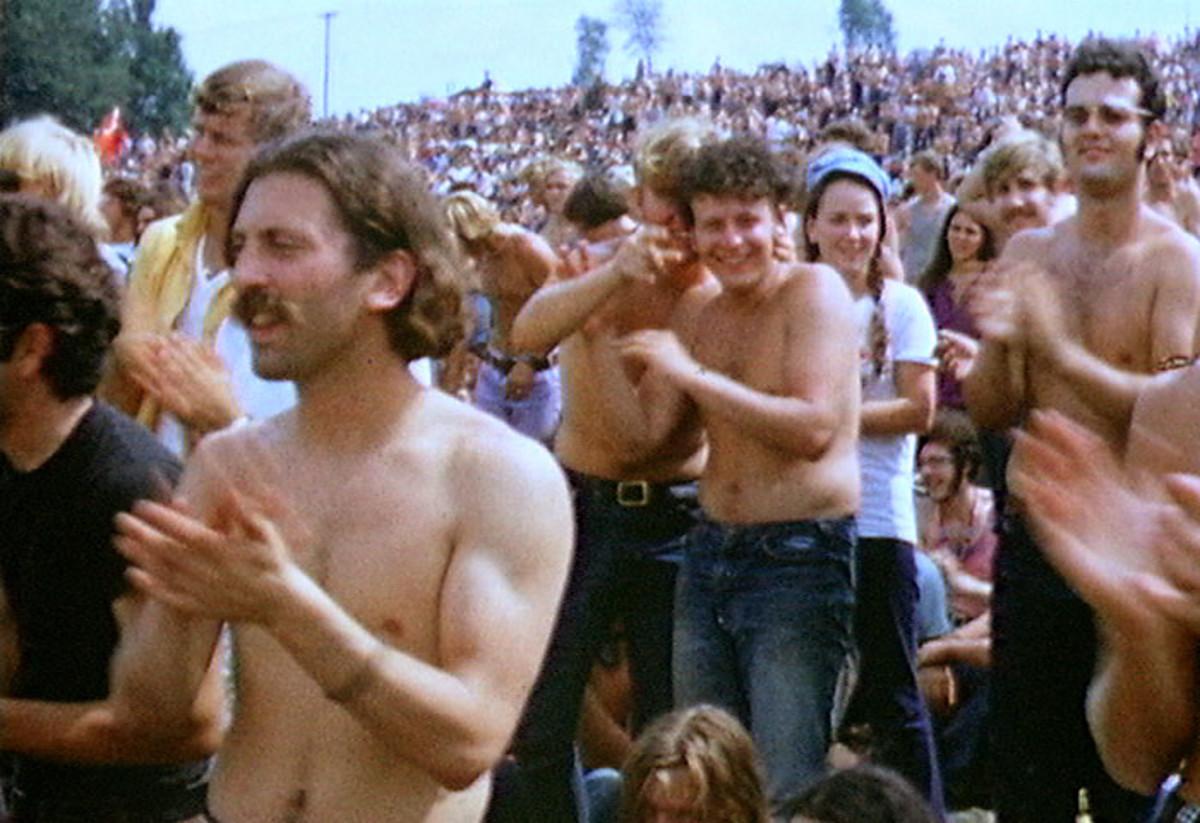 The groovy crowd at Woodstock.