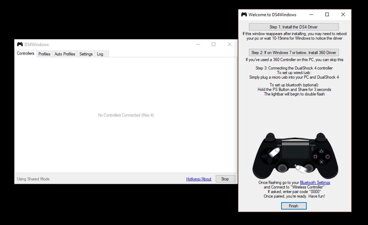 how to use ps4 controller on laptop