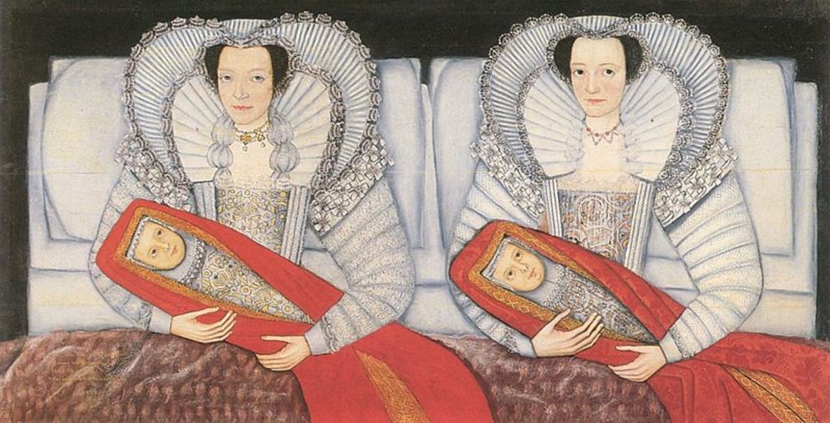 Elizabethan Sisters and Their Babies, Circa 1599.