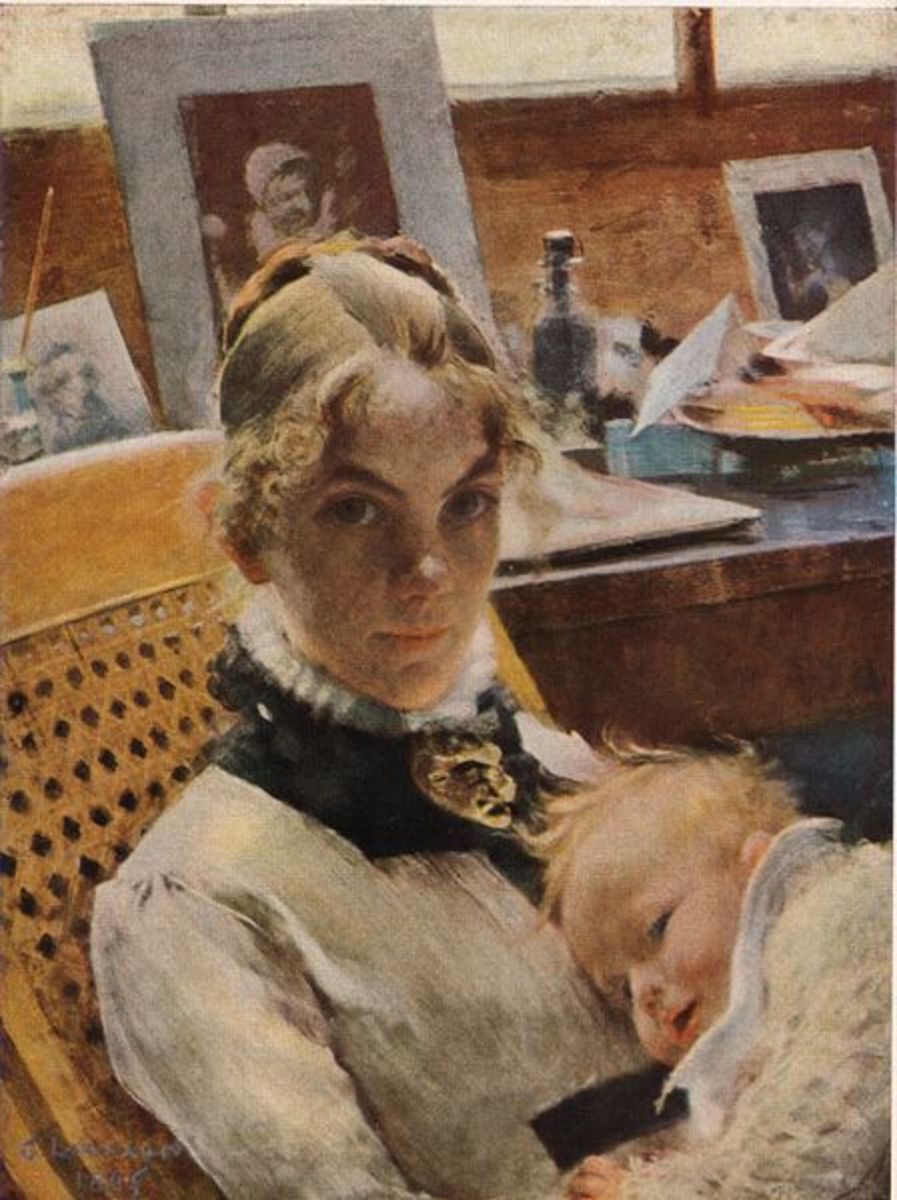Karin With Suzanne, 1885.