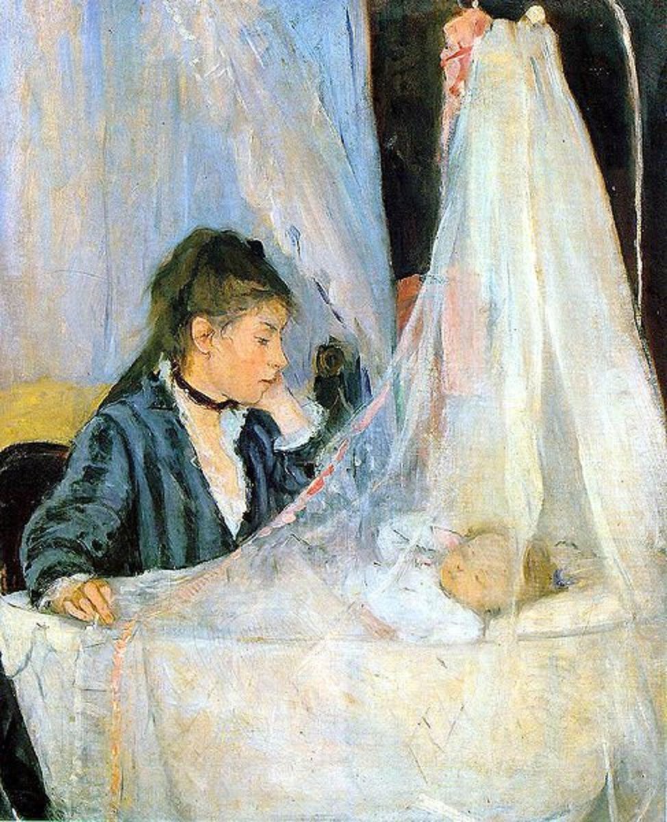 The Cradle by Berthe Morisot.