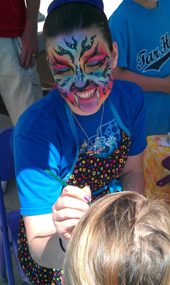 What does it take to be a professional face painter?