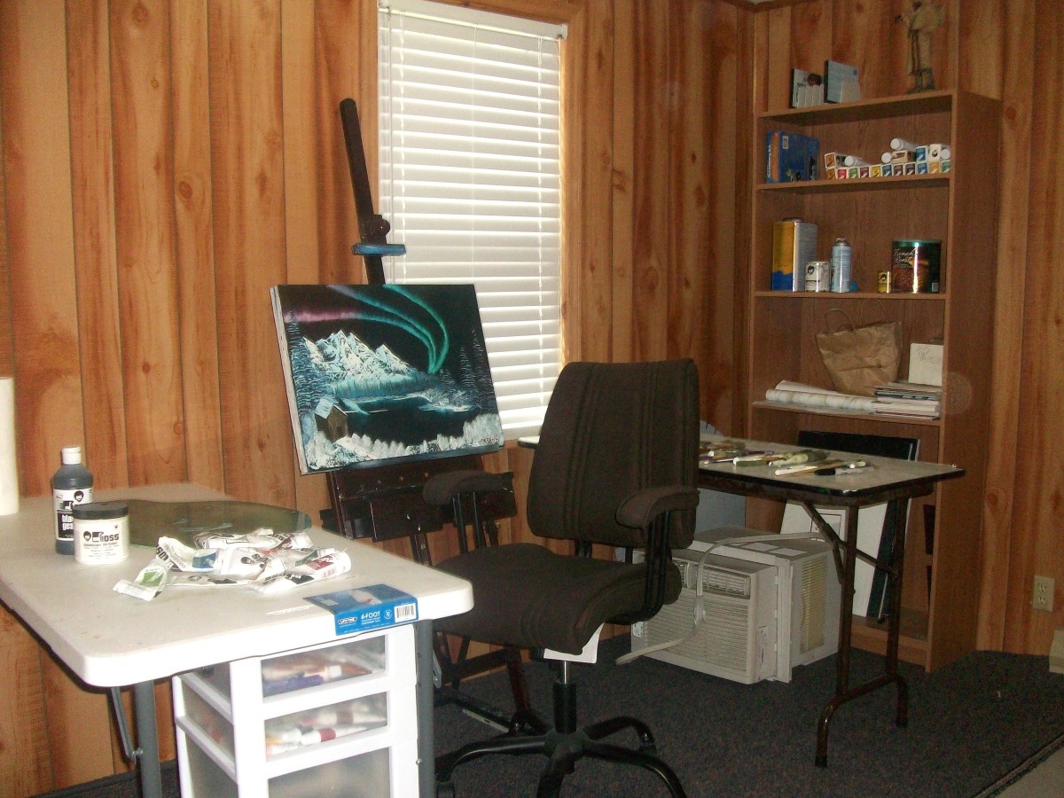 My art studio area