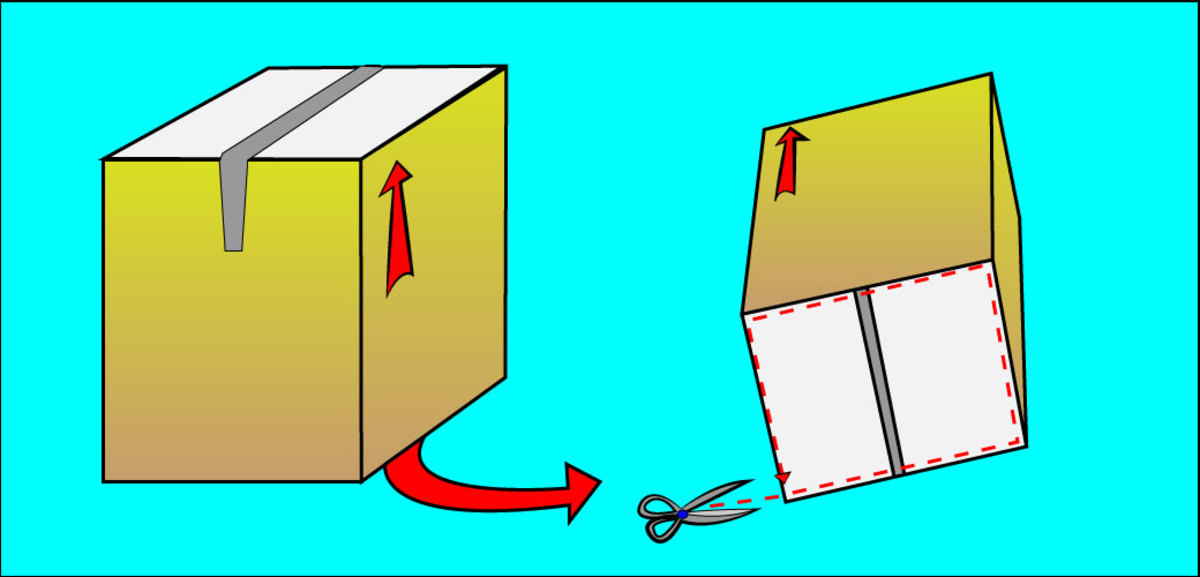 Step 2: Cut off the entire bottom of the box you're using for the costume.