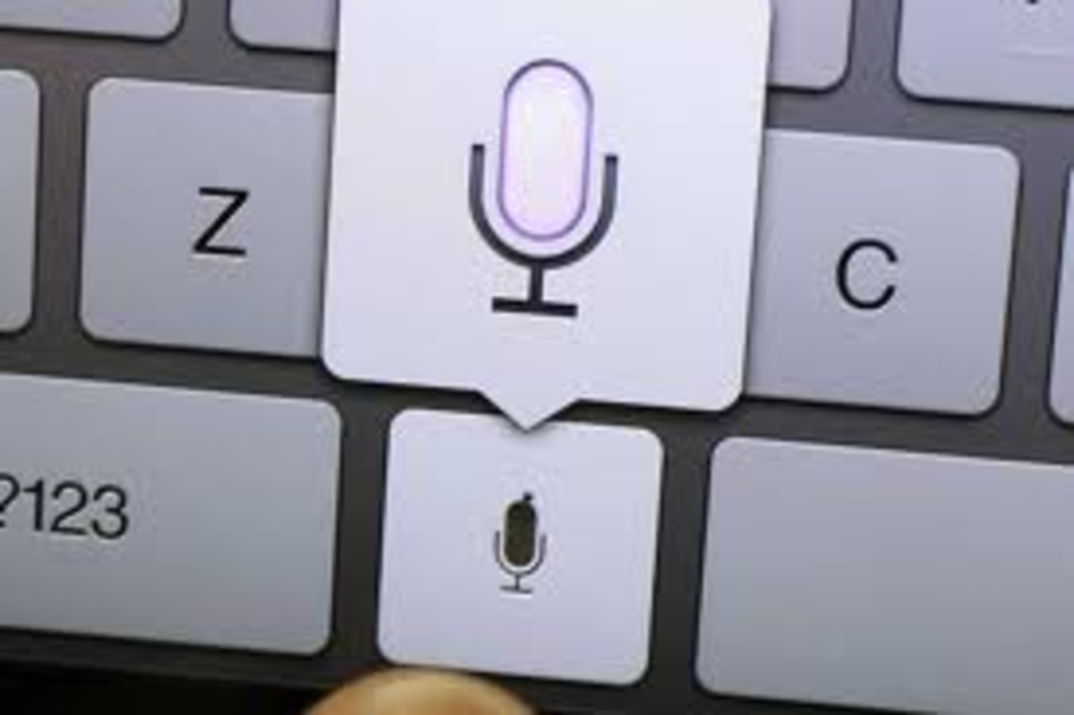 Microphone icon: Look for this icon on your keyboard.