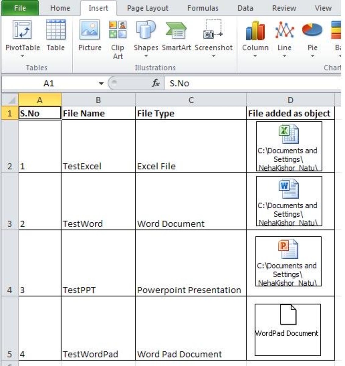 How to Embed a File as an Object in an Excel Worksheet - HubPages