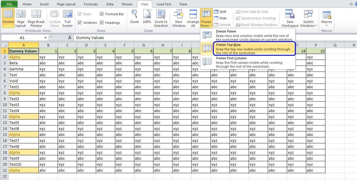How to Freeze Columns or Rows in an Excel Sheet HubPages