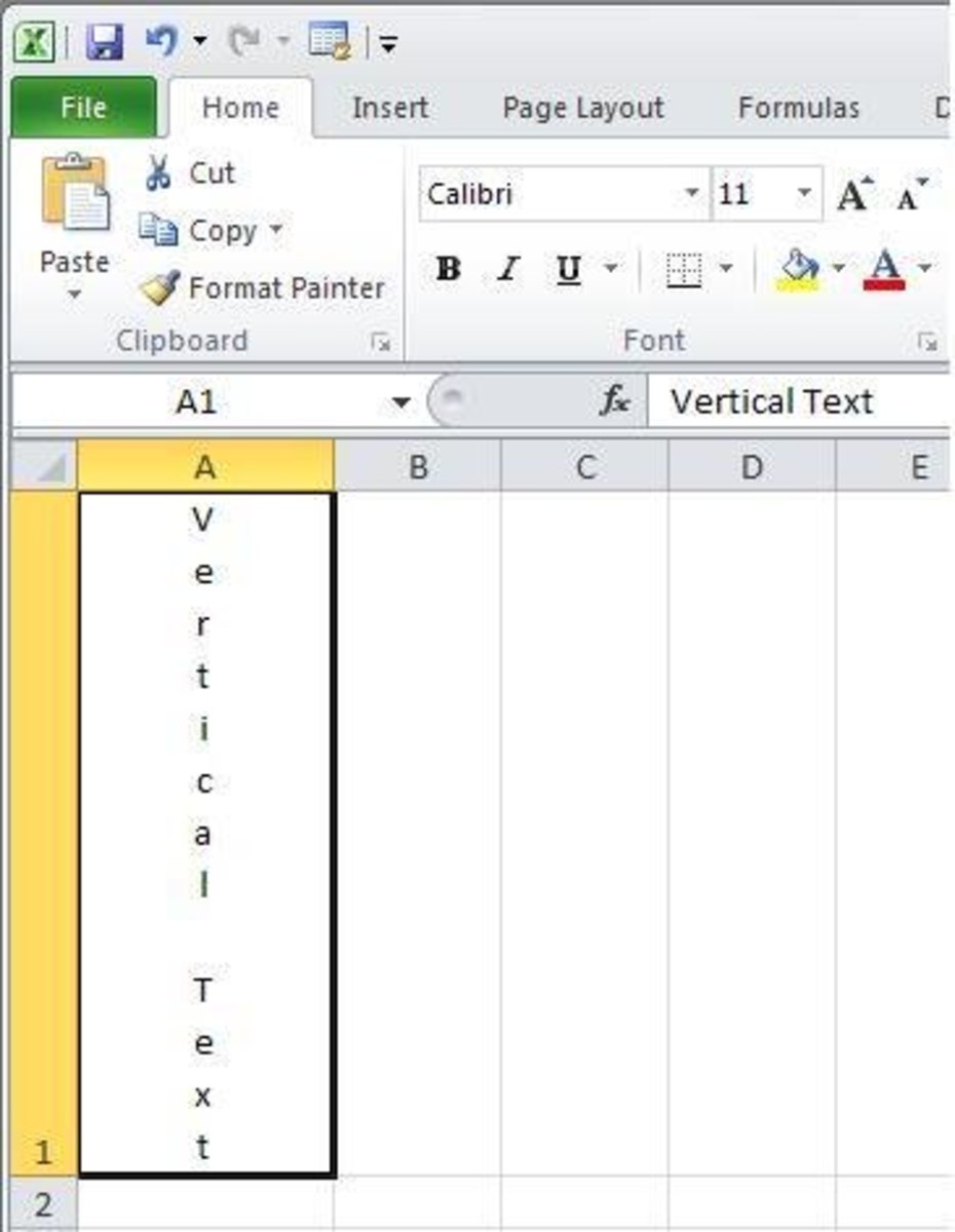 Tutorial – MS Excel – How to Write Text Vertically or at an Angle