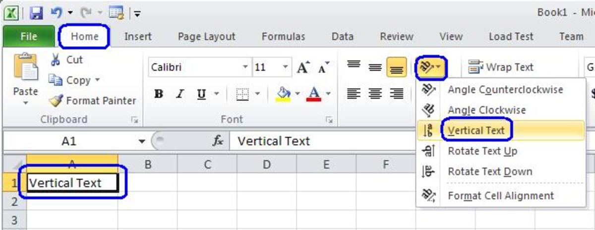 How To Write Text In Excel Vertically