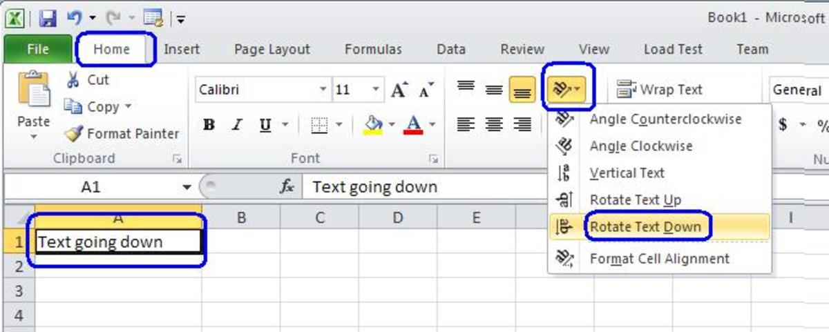 Tutorial Ms Excel How To Write Text Vertically Or At An Angle In An Excel Sheet Turbofuture