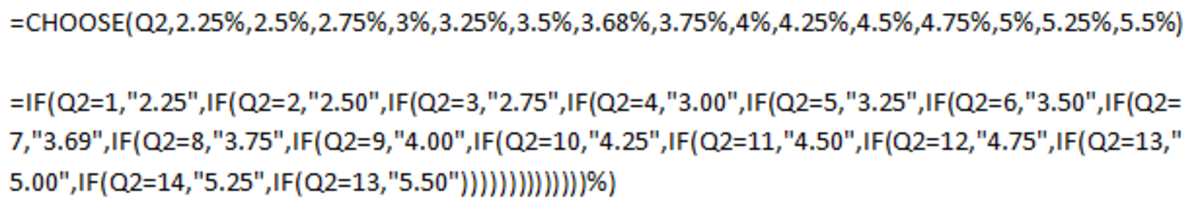 How To Use CHOOSE To Sum Or Average Cell Ranges And Replace Nested IF 