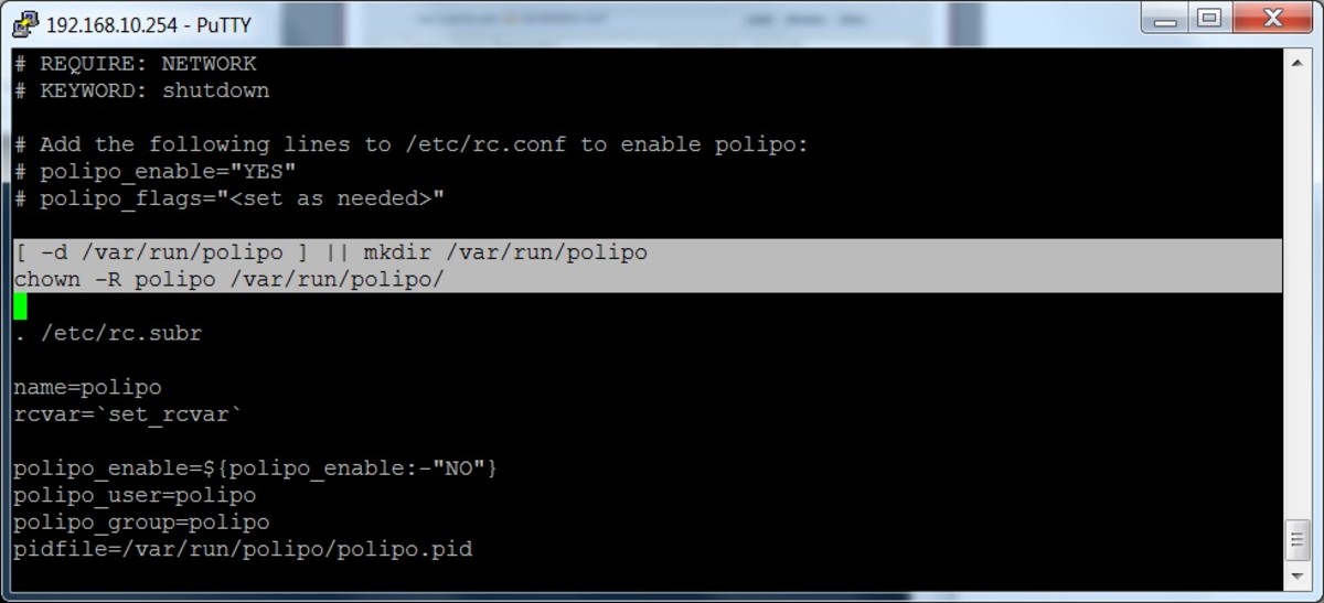 必须编辑初始化脚本，以允许Polipo在引导时自动启动。