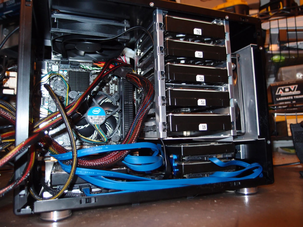 Like with any HTPC case cable management will be difficult at first and never perfect. 