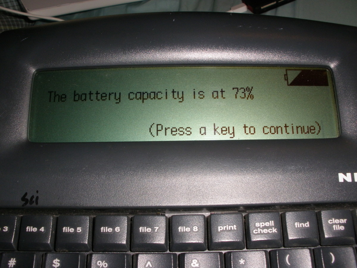 The Control Panel applet lets you check the status of your batteries any time to gauge when you need to replace them. 