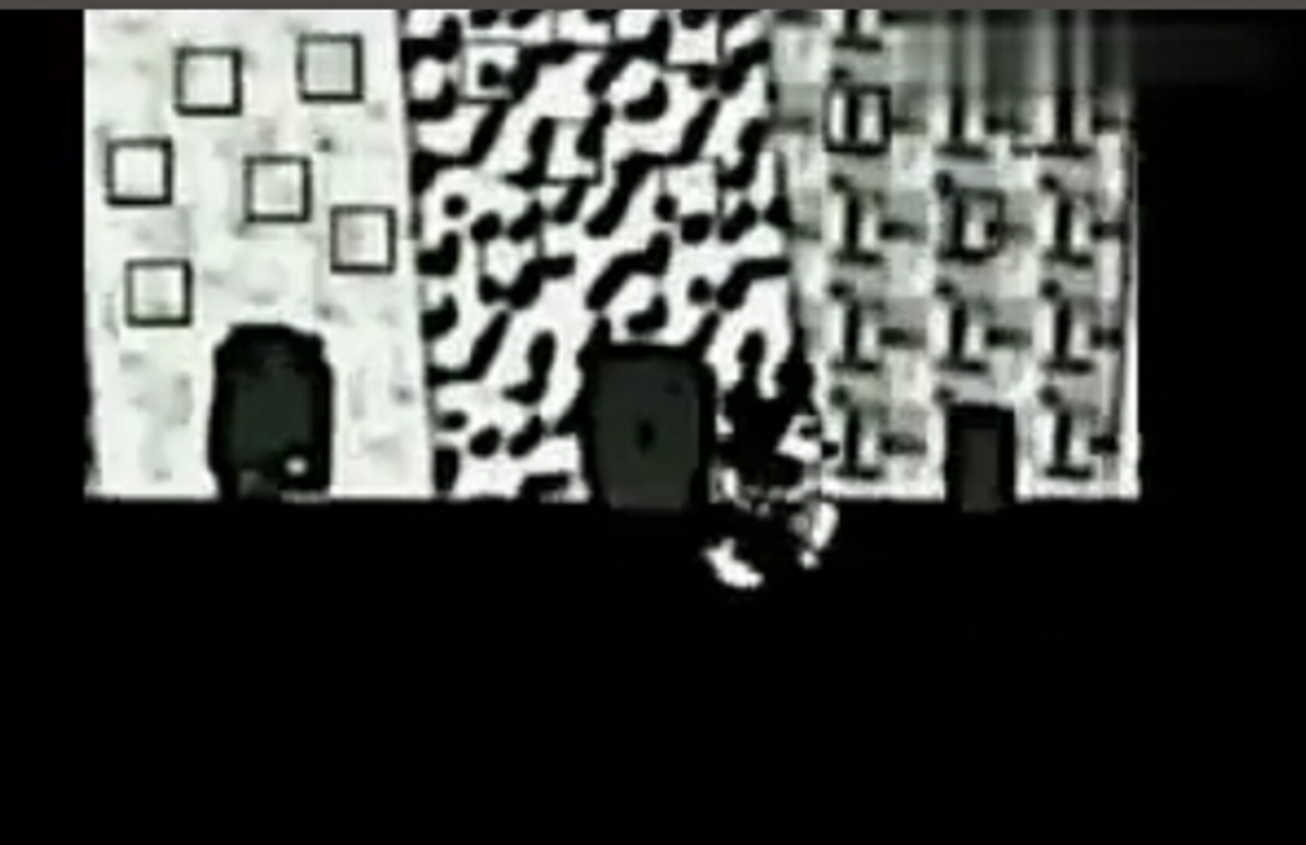 A still image from one of the many "suicidemouse.avi" videos that can be found on YouTube. Poor quality picture is a trait commonly found in video creepypastas.
