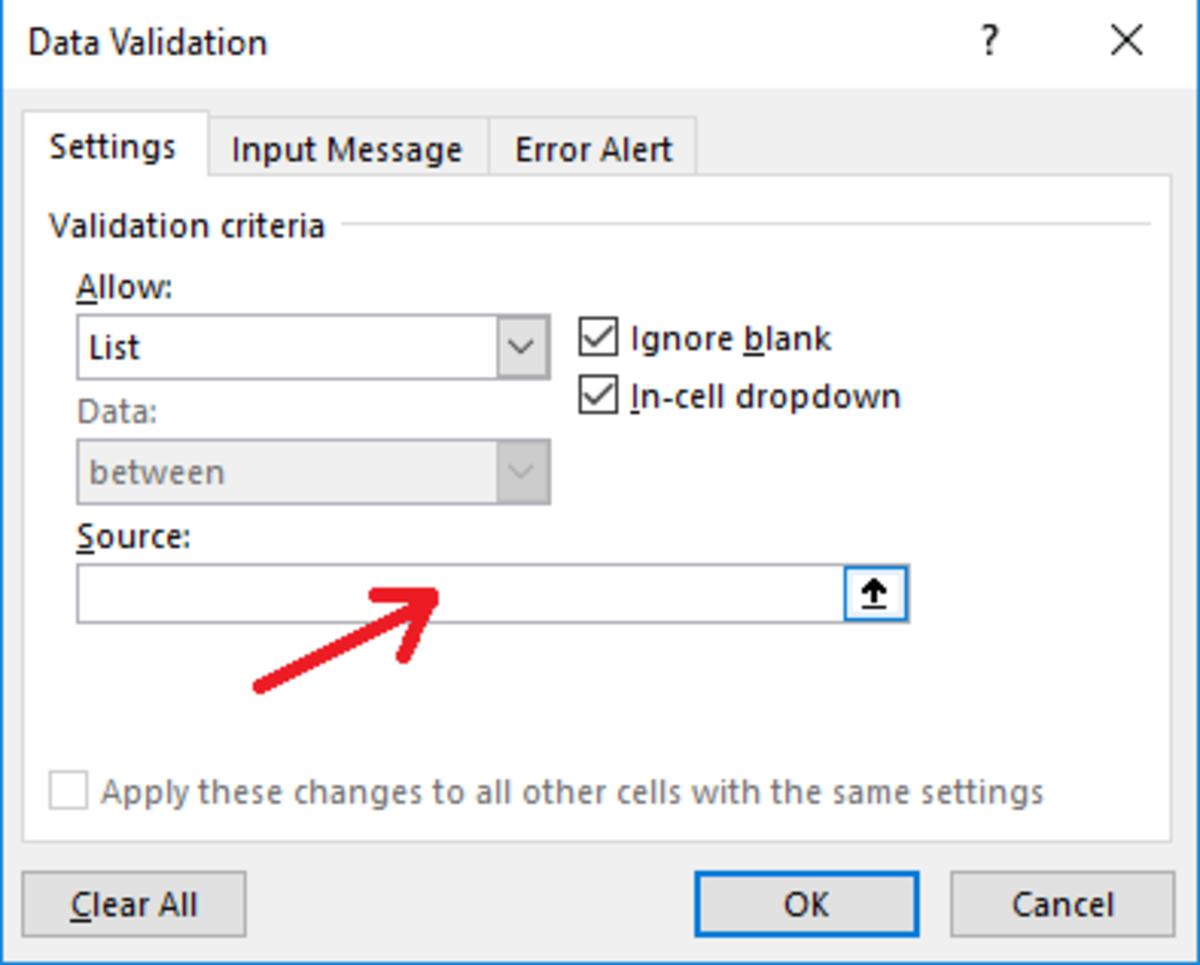 use in formula drop down box excel 2016