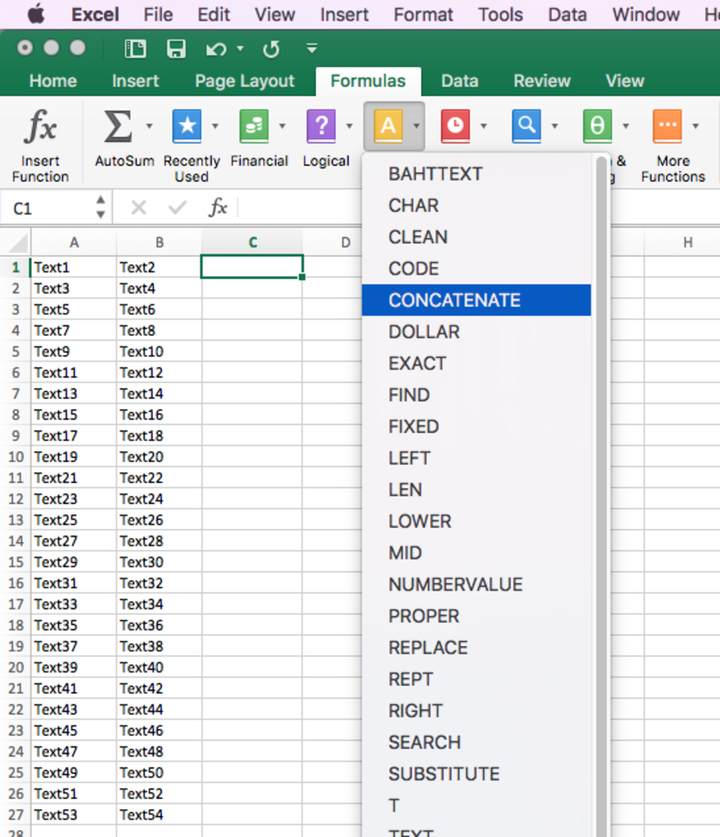 How To Concatenate 2 Rows In Excel