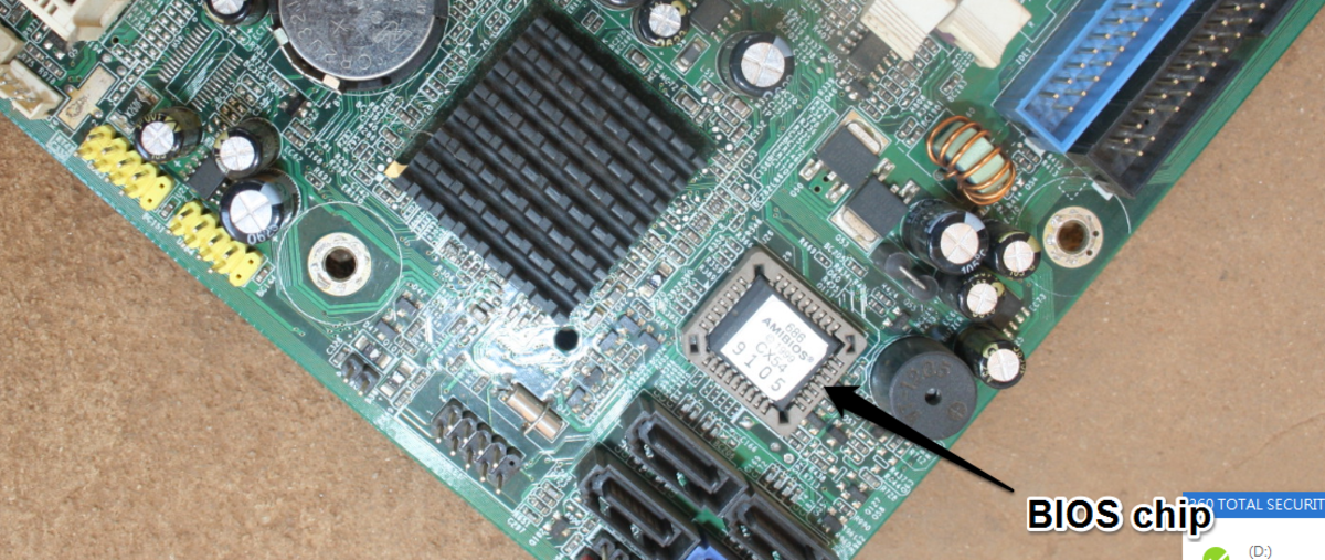 Микросхема BIOS детализирует данные системного микропрограммного обеспечения