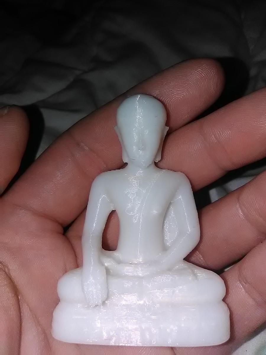 3D-printed statue miniature of Siddhartha