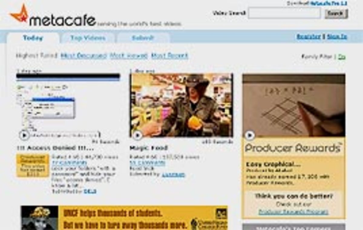 Metacafe is all about short entertaining videos.