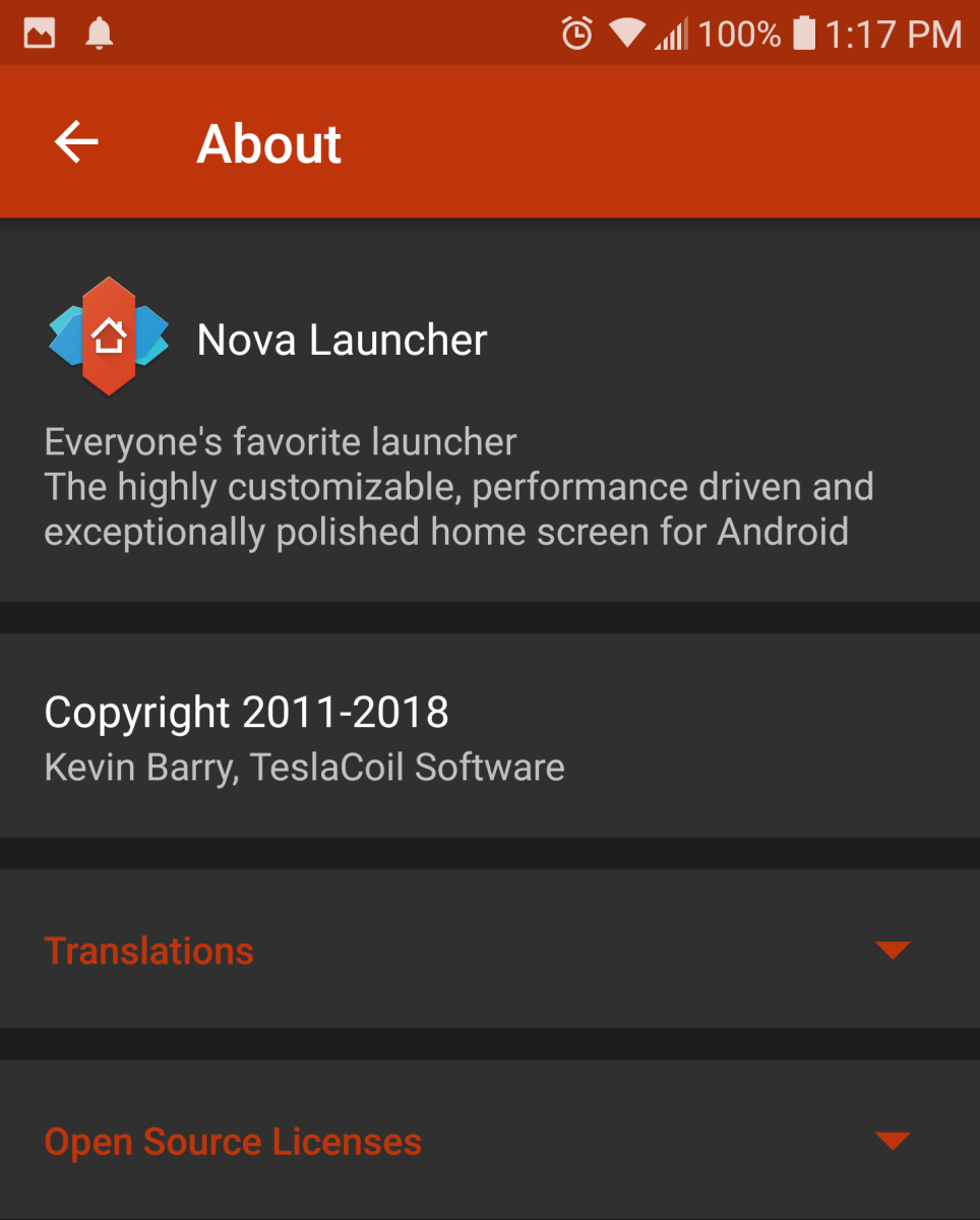 About Nova Launcher.