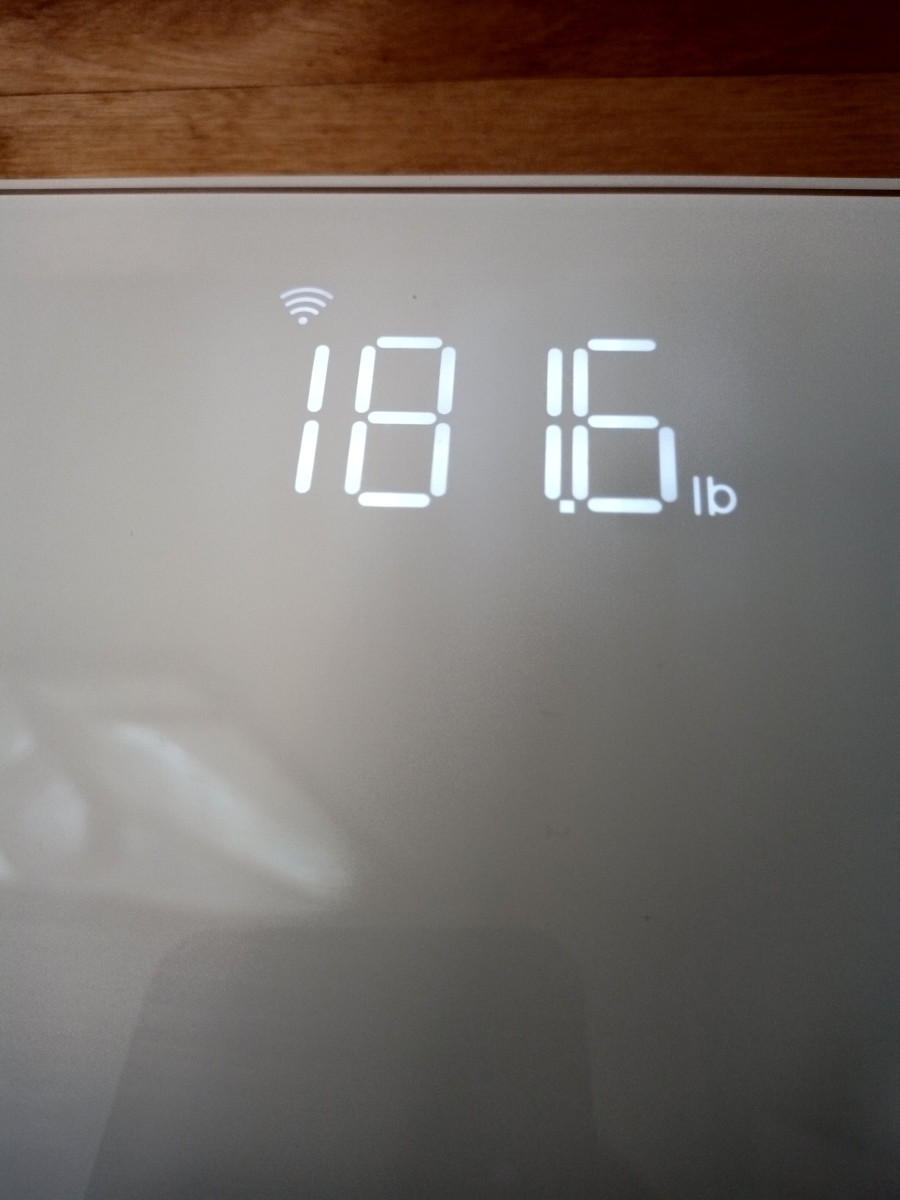 LCD readout in Wi-Fi mode